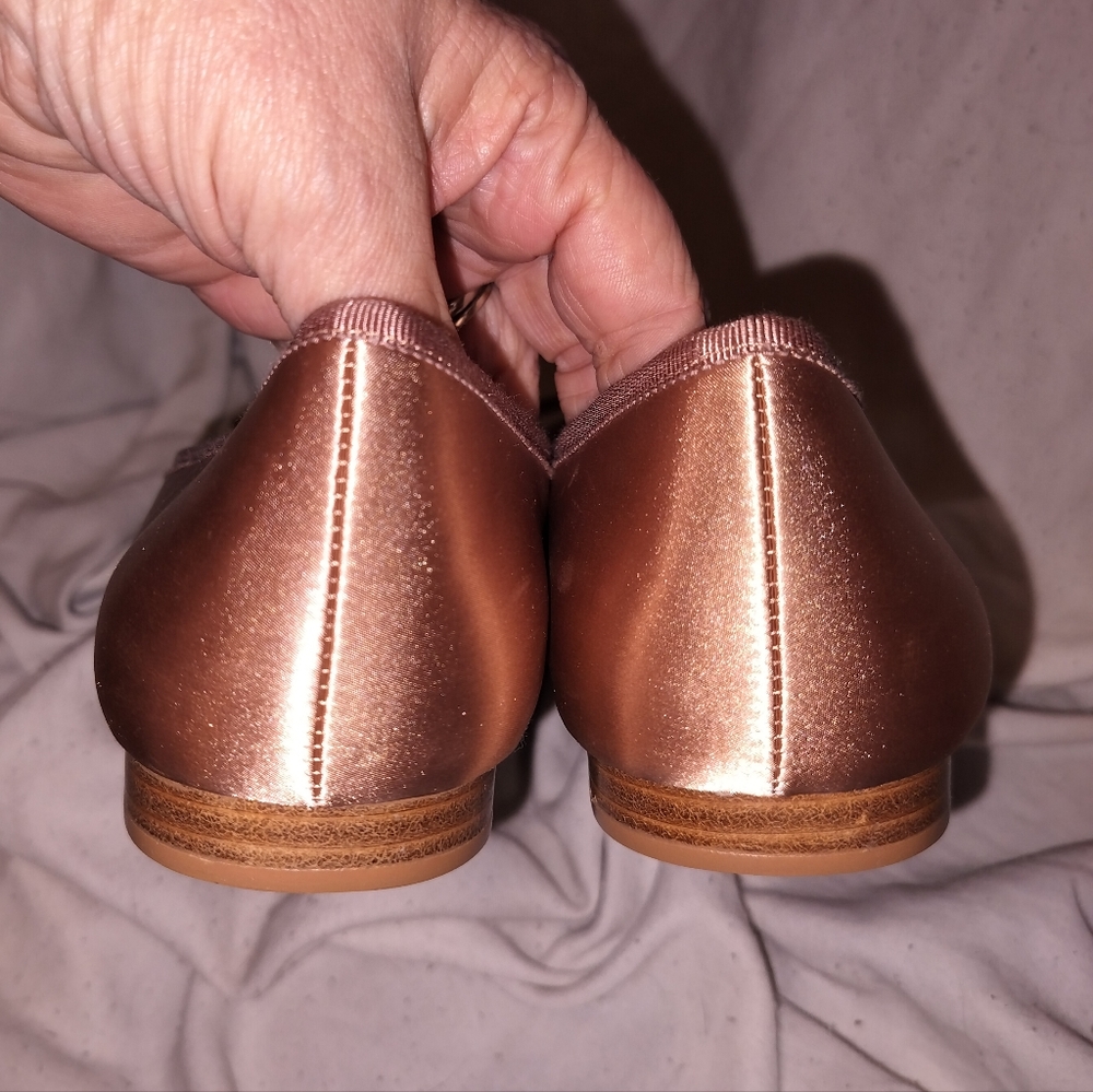 Jeffrey Campbell x Anthropologie Tutu Blush satin ballet flats. Sz 11 - Picture 7 of 9